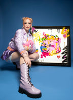 Care Bears Cheer Bear print displayed in a studio portrait