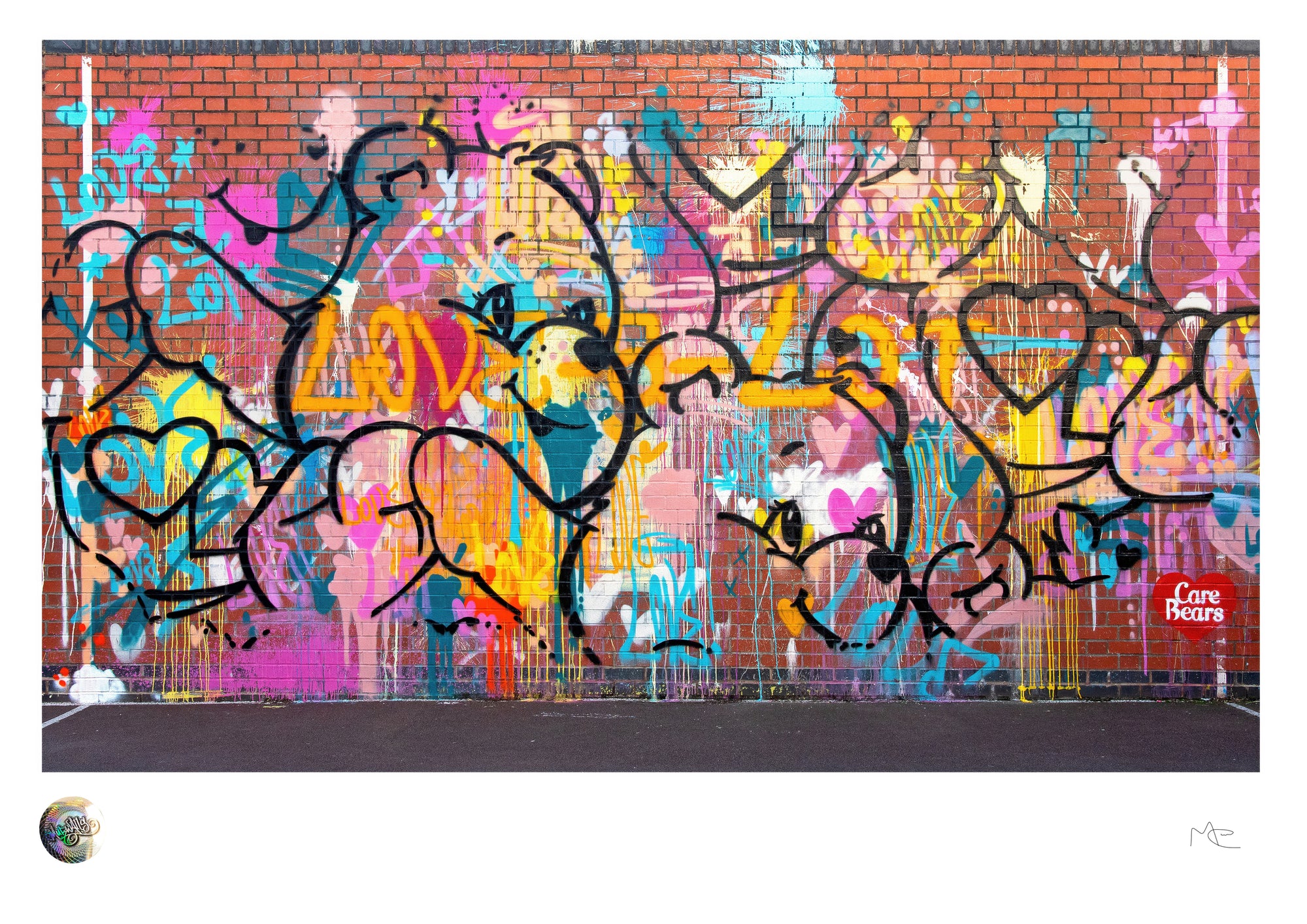 Love-a-Lot Bear mural artwork by MurWalls