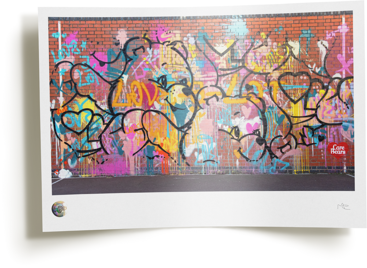 Love-a-Lot Bear limited-edition print mockup