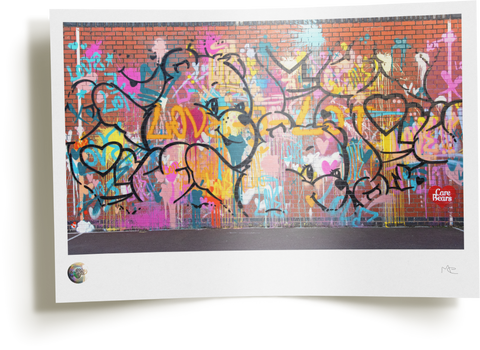 Love-a-Lot Bear limited-edition print mockup